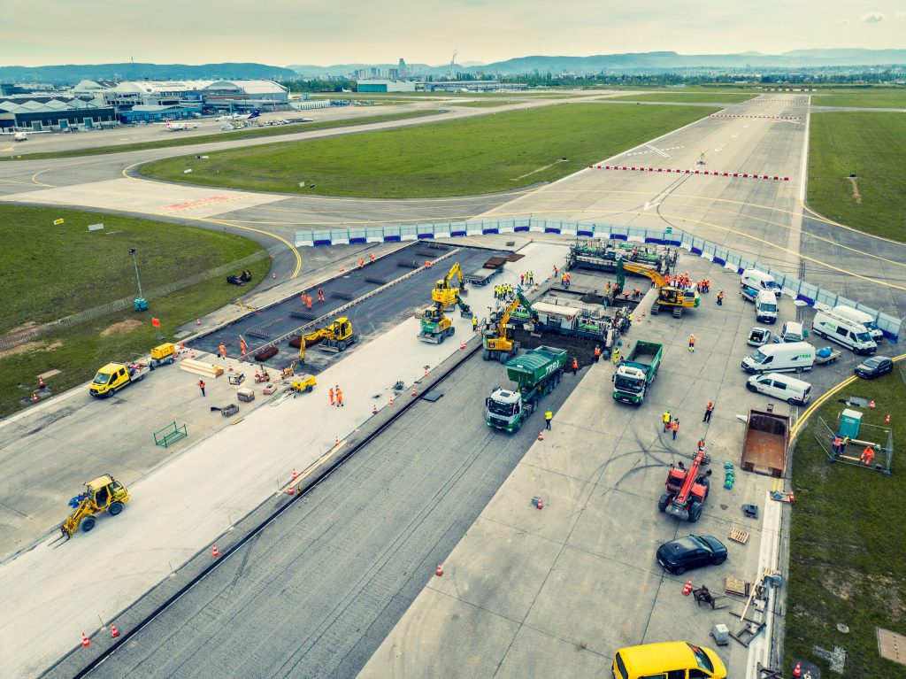 Rénovation de la piste principale — Aéroport de Bâle-Mulhouse